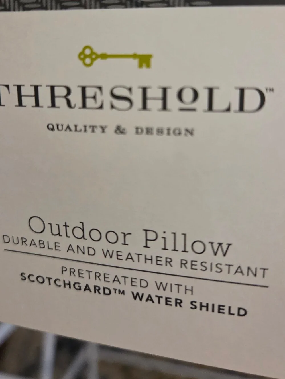 Threshold Blue Seahorse Lumbar Outdoor Pillow